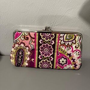 Vera Bradley Floral Pink and Purple Women's wallet